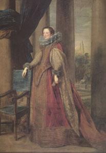 Anthony Van Dyck Presumed Portrait of the Marchesa Geromina Spinola-Doria of Genoa (mk05) Norge oil painting art